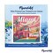 Figured'Art Mini Paint by Numbers Kit for Adults with Frame Travel Poster Miami Small format 8"x8" - Craft Art Painting DIY Canvas Already Stretched on a Wooden Frame